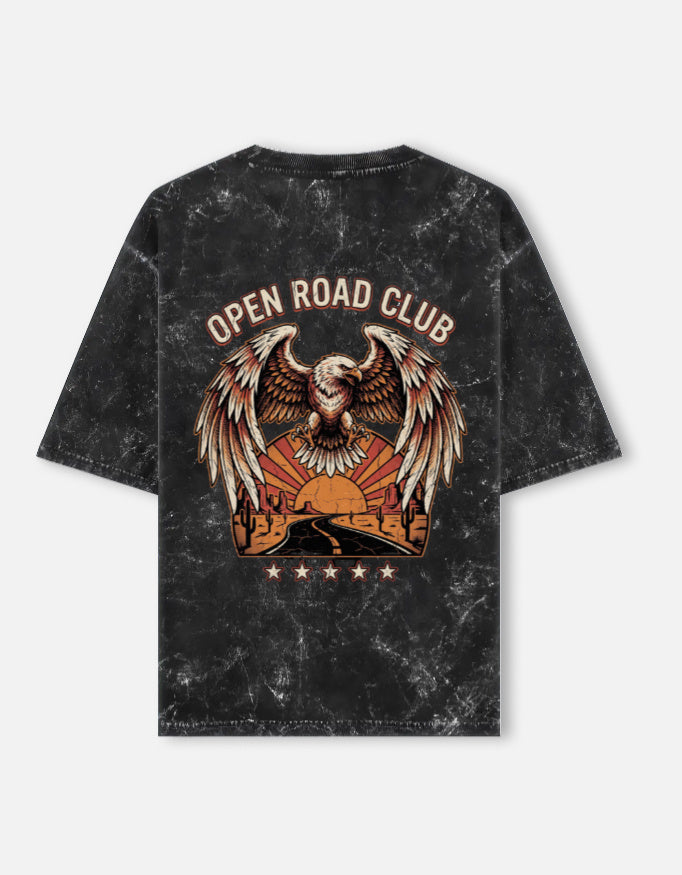 Eagle Highway - Unisex Acid Washed Oversized Tee